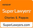 Logo Recognizing Mahaney & Pappas, LLP's affiliation with Super Lawyer