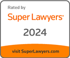 Logo Recognizing Mahaney & Pappas, LLP's affiliation with Super Lawyer 2024