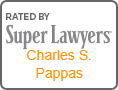 Logo Recognizing Mahaney & Pappas, LLP's affiliation with Super Lawyers